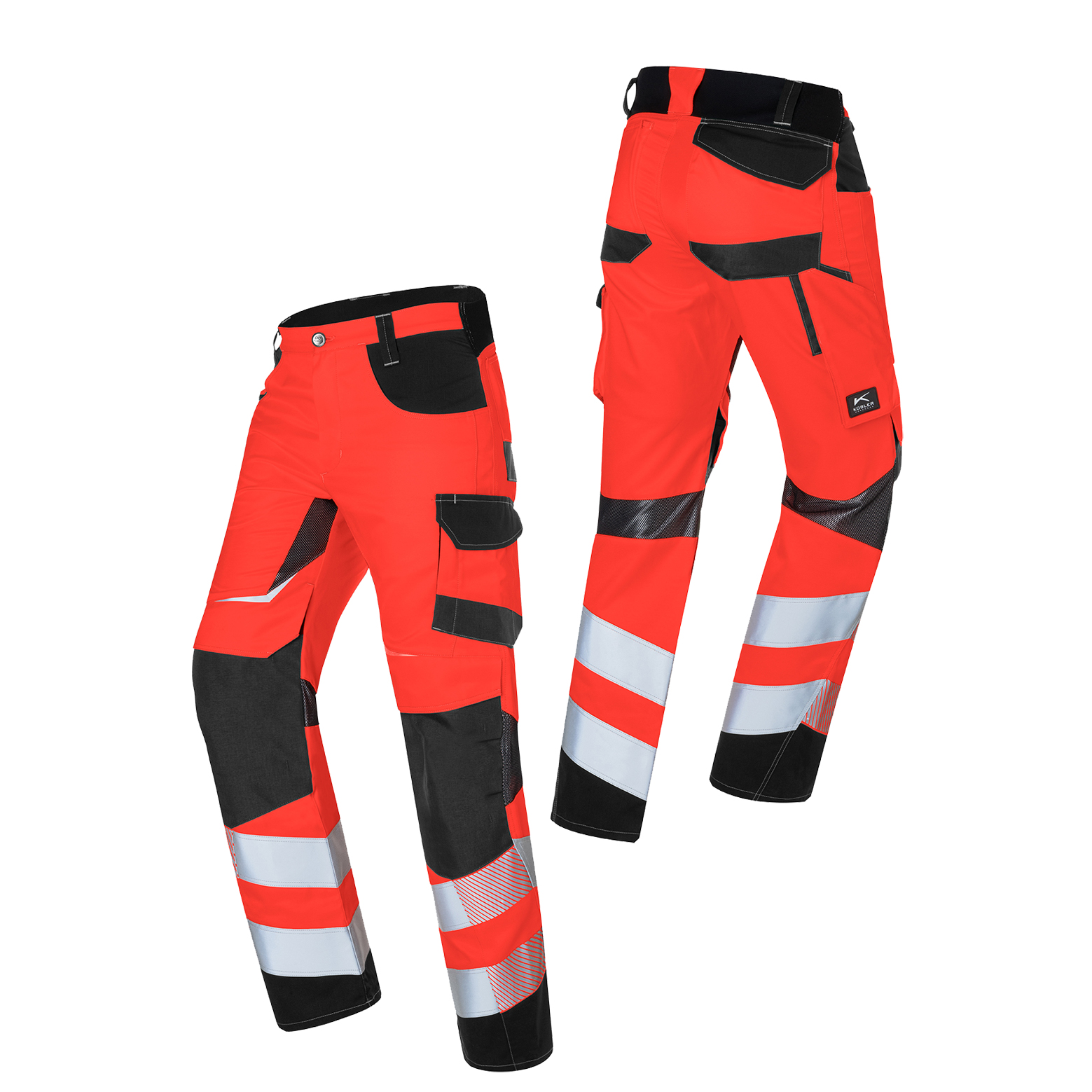 Kübler® REFLECTIQ Sommerhose | Warnschutz Klasse 2 | warnrot