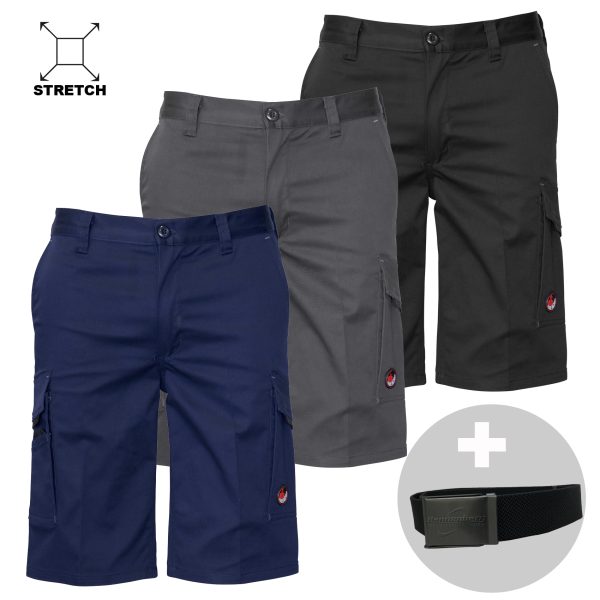 Stretch Shorts FLEXI + STRETCH-Gürtel