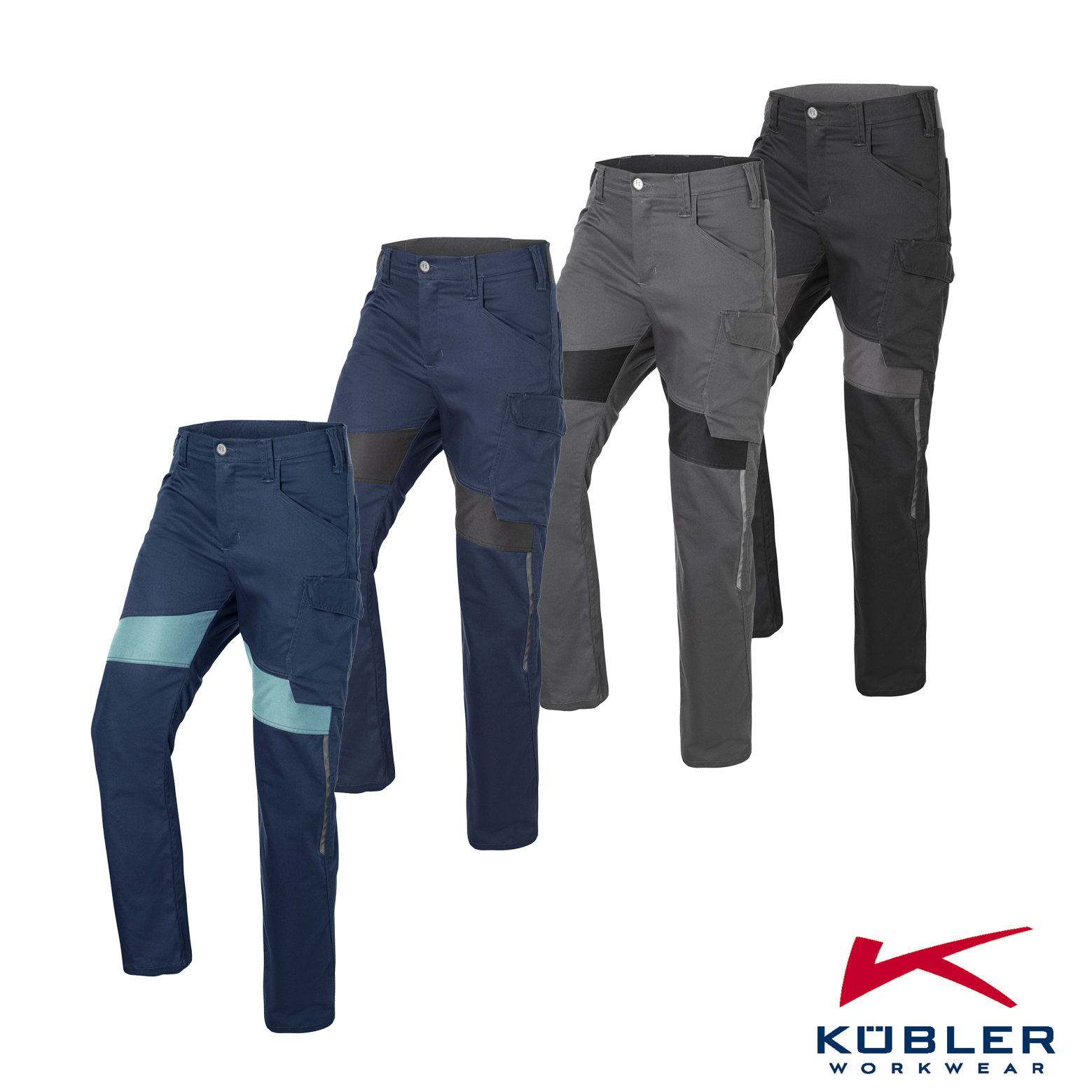 KÜBLER REFORCE Arbeitshose – Stretch, nachhaltig & ergonomisch