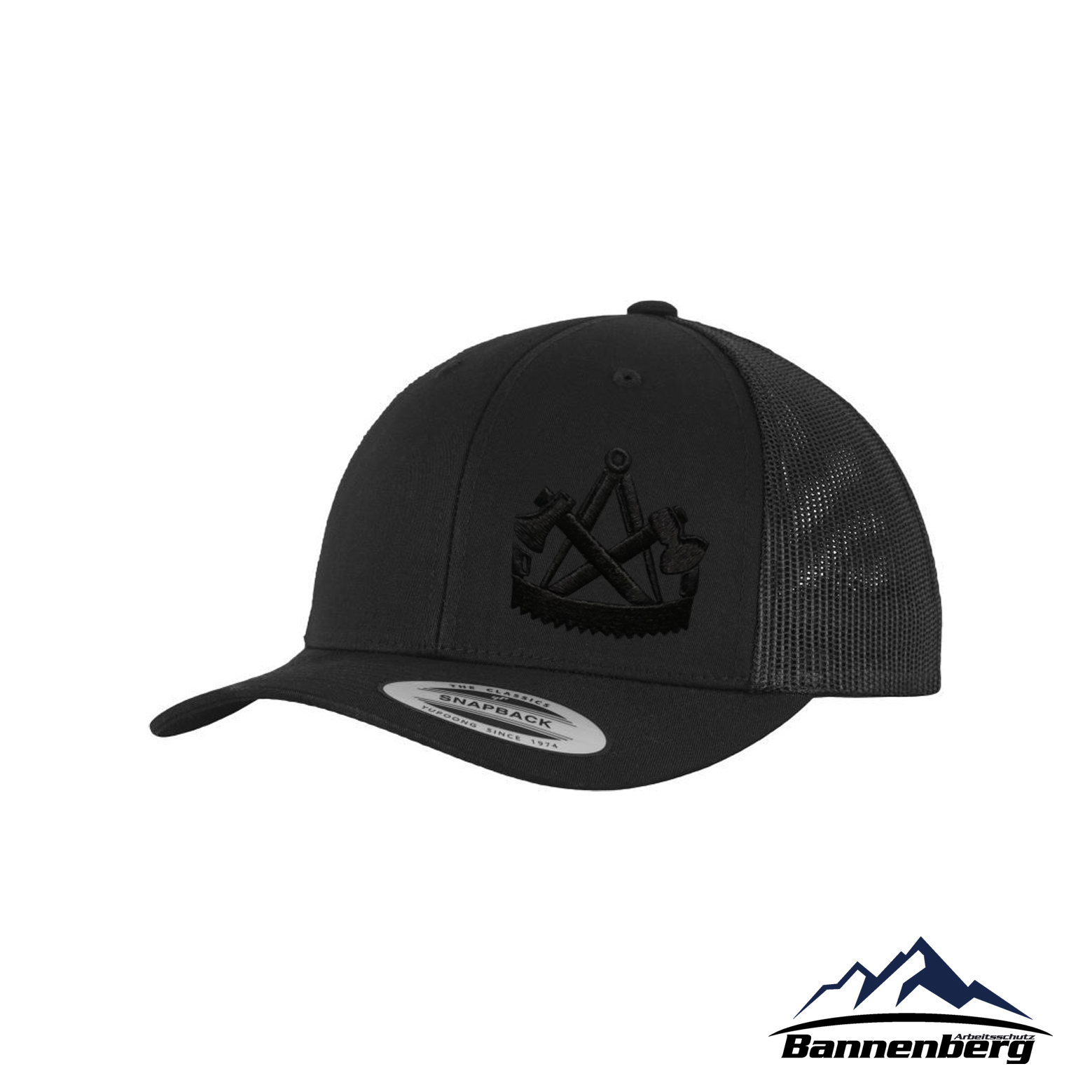 Zimmerer Kappe PRO schwarz |  Zimmerer Logo Ton-in-Ton
